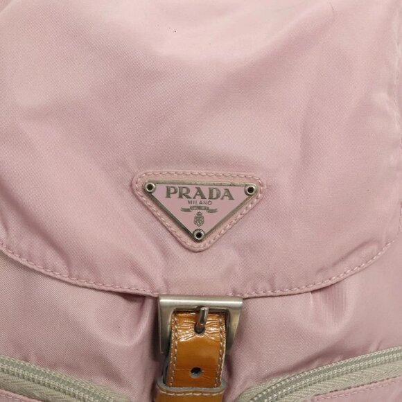 PRADA Backpack Nylon Pink Silver Auth 125696 - Picture 11 of 16